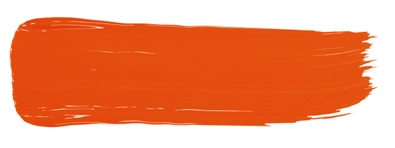 Orange paint stroke from Evolutionline, corrective Pigements